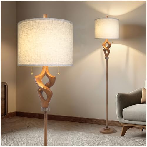 Scenekoy Pull Chains Sculptural 65.5” Floor Lamp for Living Room Bedroom