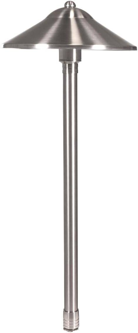 VOLT Max Spread 12V Stainless Steel Path Light (25" Tall, 9" Shade)