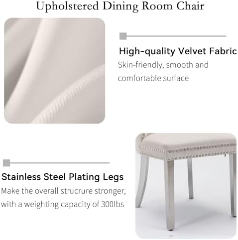 63"-78.74" White Faux Marble Extendable Dining Room Table Set for 6, 7-Piece Dining Table Set with 6 Chairs, Rectangle Wooden Expanding Kitchen Table and Beige Upholstered Chairs Set