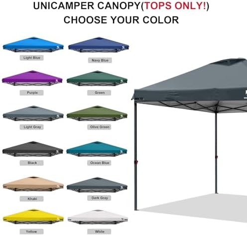 10x10 Pop Up Canopy Replacement Top Cover with Air Vent(Frame NOT INCUDE)
