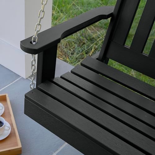 Highwood AD-PORL2-BKE Lehigh Porch Swing, 4 Feet, Black