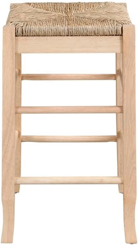 Boraam Square Rush Backless Counter Height Kitchen Stool - Blonde Oak