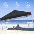 MASTERCANOPY 10x10 Durable Pop Up Canopy Tent with 1 Sidewall, Black