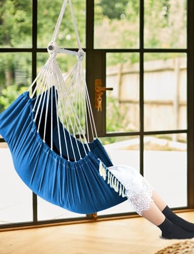 Chihee Hammock Chair Max 500 Lbs 2 Cushions Spreader Bar Strap Carabiner