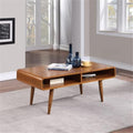 Boraam Zebra Series Halmstad Coffee Table, Rich Walnut