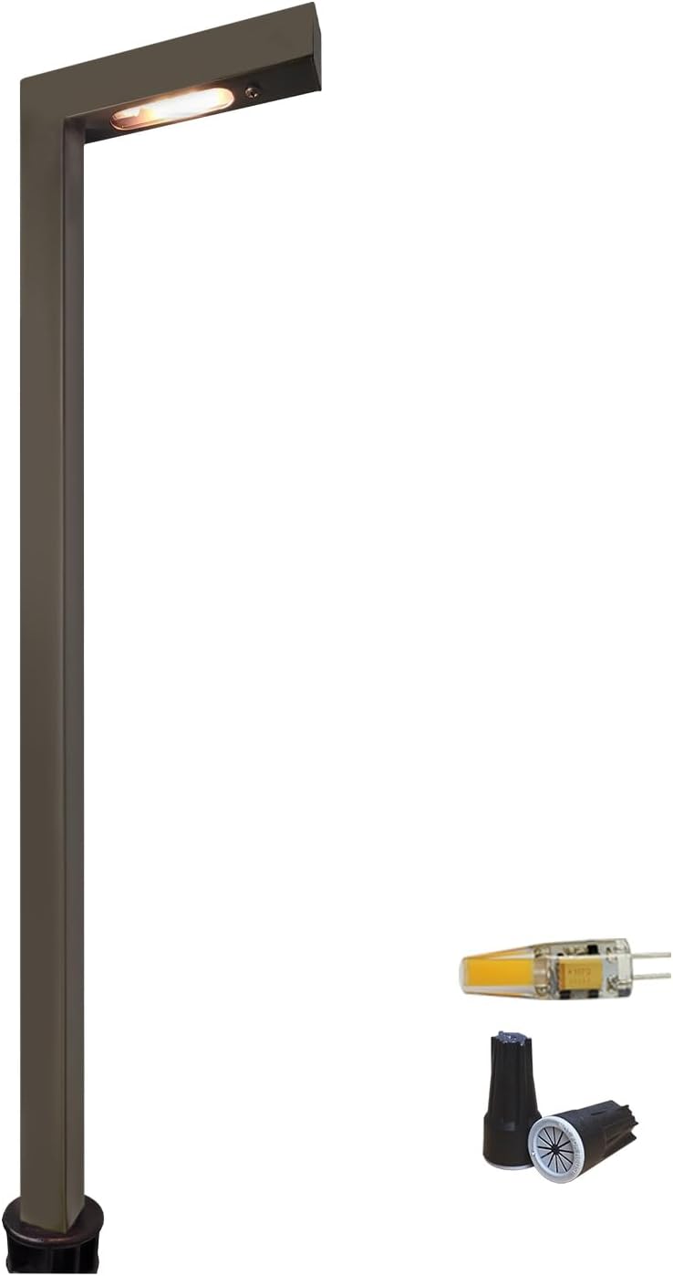 COLOER Brass Low Voltage Garden Lights 1-Pack with 3W LED G4 Bulb(603B)