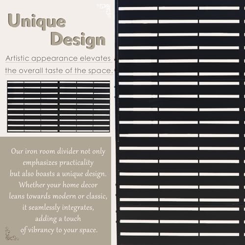 Kozyard Metal Privacy Screen 74" H x 47.2" W Decorative Outdoor Divider