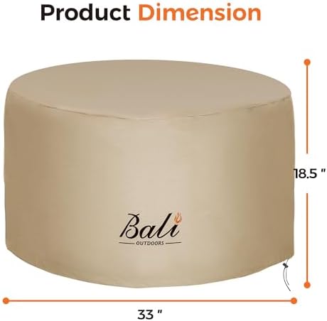 BALI OUTDOORS Round Fire Pit Covers Waterproof
