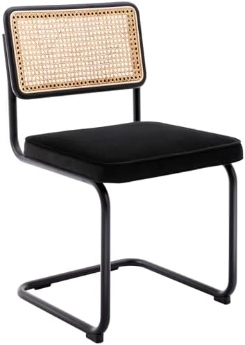 Zesthouse Natural Rattan Dining Chairs Set of 2, Modern Cesca Kitchen Chair