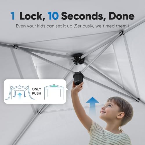 Quictent 10'x10' Pop up Screened Canopy Tent with Mosquito Netting