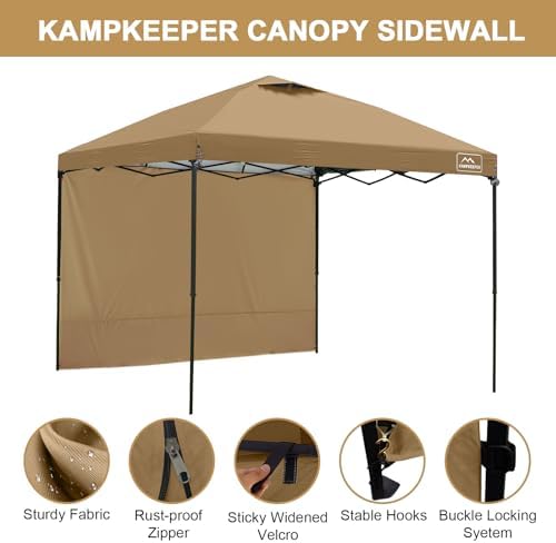 10X10 Canopy Tent Sidewalls with Zipper for Canopy Frame, 3Pcs Sunwalls