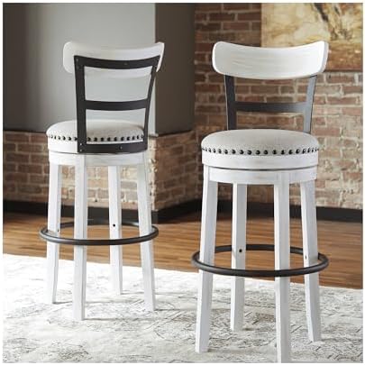Signature Design by Ashley Valebeck 1-Piece Swivel Barstool, 30 In