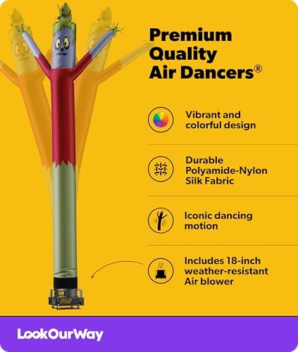 LookOurWay Halloween Air Dancers Inflatable Tube Man Set | 20ft Monster Wacky Waving Inflatable with 12-Inch Blower | Outdoor Halloween Decorations & Halloween Blow Ups for Business or Yard Display