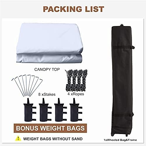 mastercanopy 11x11 slant leg gazebo canopy with netting, package contents
