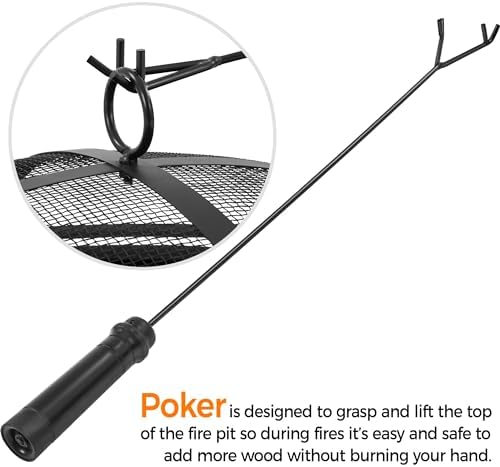 Yaheetech 30in Fire Pits for Outside Wood Burning Outdoor Fireplace