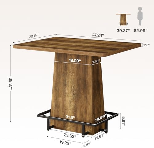 Tribesigns 47" Bar Table