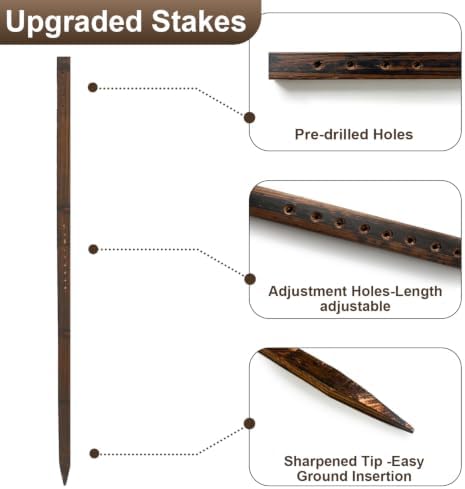 Avalution Decorative Garden Fence Outdoor,Total 12in(H) x 11.6 ft(L) 2 Pack
