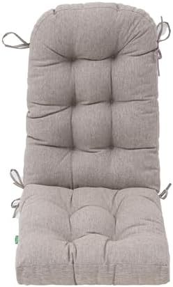 Outdoor Rocking Chair Cushion for Adirondack Chair, High Back Patio Outdoor Seat Chair Cushion 49x19in, Tan,Taupe