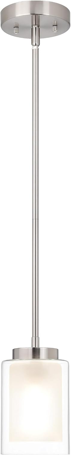 XiNBEi Lighting Modern Pendant Lighting for Kitchen Island Brushed Nickel