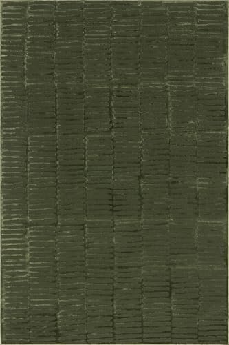nuLOOM Kailani Green Geometric Washable Area Rug, 8' x 10'