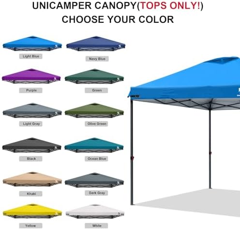 10x10 Pop Up Canopy Replacement Top Cover with Air Vent(Frame NOT INCUDE)