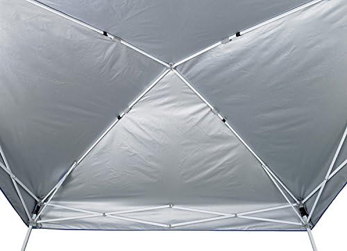 E-Z UP Sierra II Instant Pop Up Outdoor Canopy 10' x 10', Roller Bag and 4 Piece Spike Set, Royal Blue