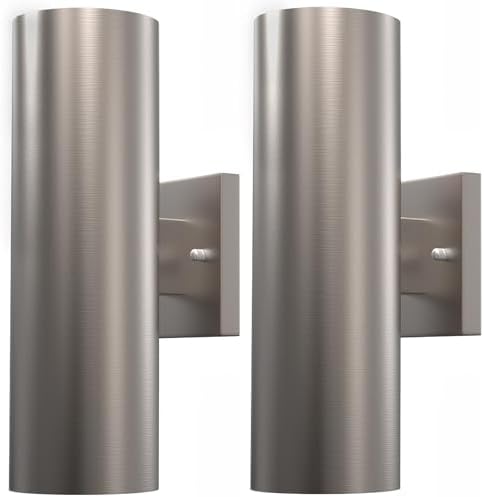 12in Aluminum Up and Down LED Porch Light Super Bright 3000K, 2P