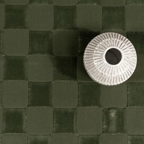 nuLOOM Alaiya Green Checkered Washable Area Rug, 4' x 6'