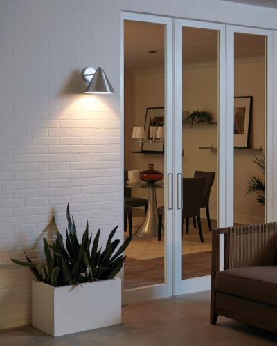 generation lighting crittenden outdoor wall sconce, black aluminum, view 9