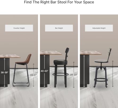 Signature Design by Ashley Pinnadel Counter Height Swivel Bar Stool, Brown