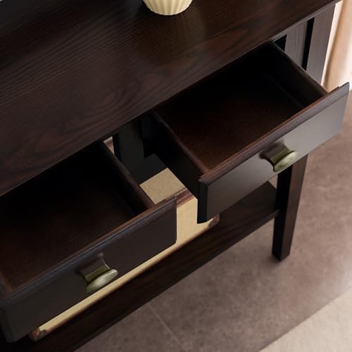 Leick Home Teegan Console Table, 30", Chocolate Oak