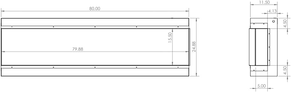 Modern Flames 42-in Redstone Built-In Electric Fireplace