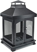 Endless Summer 45" Wood Burning Steel Outdoor Fireplace