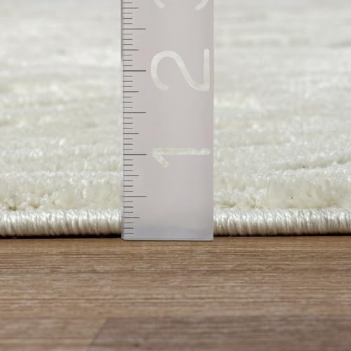 LUXE WEAVERS Modern Geometric Area Rug Cream 4x5