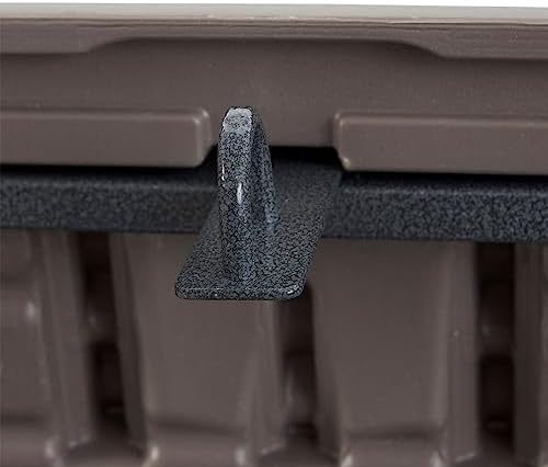 Plastic Development Group Outdoor Storage Deck Box, Standard Close, 105 Gallon, Driftwood