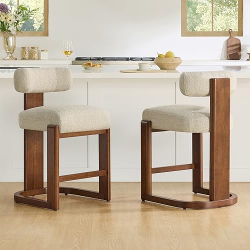 CHITA 27" Counter Height Bar Stools, Set of 2