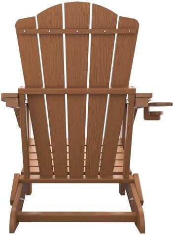 THOEOE Folding Adirondack Chair Set of 2, Patio Chairs, Fire Pit Chairs