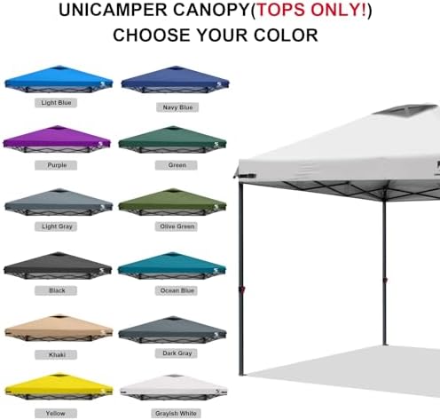 10x10 Pop Up Canopy Replacement Top Cover with Air Vent(Frame NOT INCUDE)