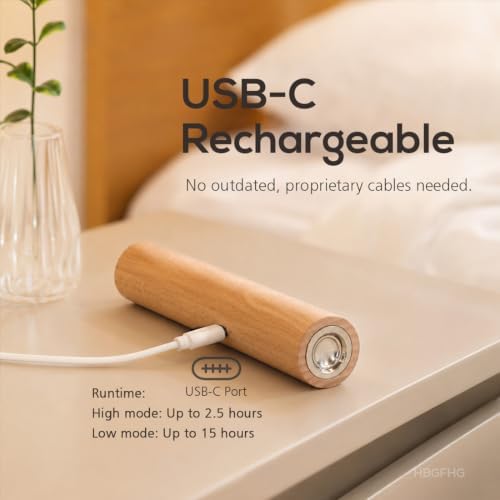 wooden wall lamp 360° rotatable magnetic sconce bedside-2, package contents