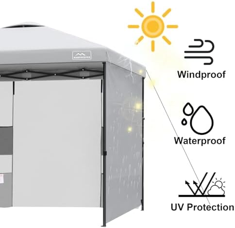 Canopy Sidewalls with 4 Pockets for Pop Up Canopy Frame,2Pcs Sunwalls Only