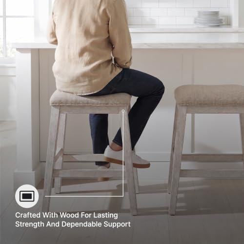 Signature Design by Ashley Skempton Counter Height Bar Stool, Set of 2