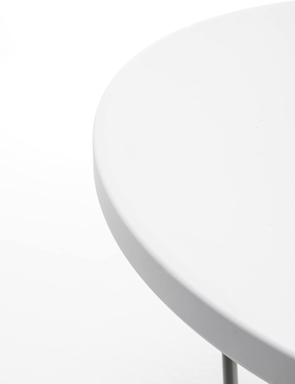 BTExpert 32" Round 43" Bar Height White Granite Plastic Folding Table Portable Commercial Table Banquet Card Coffee Dining Cocktail Table for Wedding Party Event Home Kitchen Outdoor Set of 2