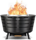 26.5 Inch Smokeless Fire Pit, Outdoor Large Wood Burning Bonfire Fireplace