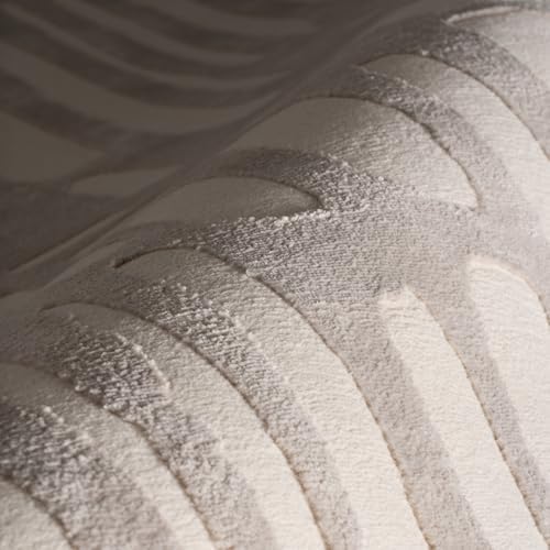 nuLOOM Belen Cream/Grey Geometric Washable Area Rug, 12' x 15'