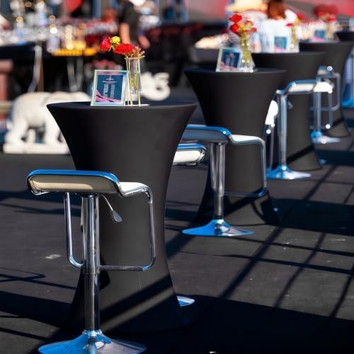 Cocktail Table Covers - 2 Pack 32x43 Inch Table Cloth - White