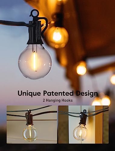 Brightown Outdoor String Lights, 69FT G40 LED IP65 Waterproof Patio Lights
