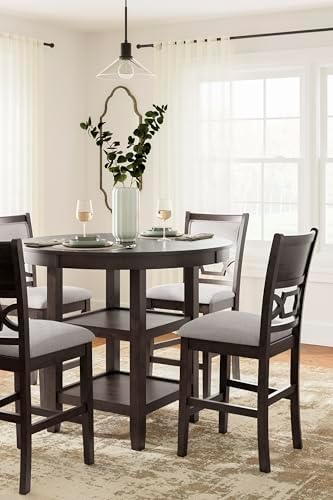 Signature Design by Ashley Round Counter Height Dining Set for 4