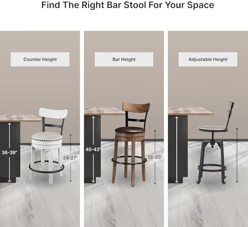 Signature Design by Ashley Pinnadel 30" Swivel Bar Height Barstool, Brown