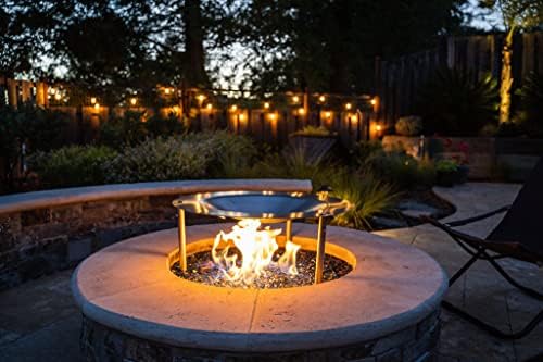 AL28 - Portable Fire Pit Heat Deflector, Lightweight Detachable Aluminum Shield Cover with 3 Extendable Legs