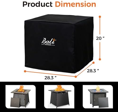 BALI OUTDOORS Square Durable Fire Pit Cover